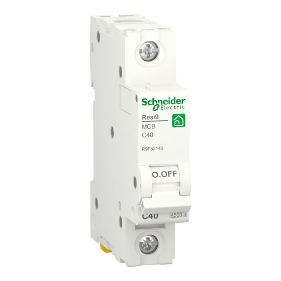 Picture of Miniature circuit breaker (MCB), Resi9, 1P, 40A, C curve, 4500A (IEC/EN 60898-1)