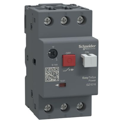 Picture of Motor circuit breaker,Easy TeSys Power,GZ1E,AC-3,3P,9..14A,thermal magnetic trip