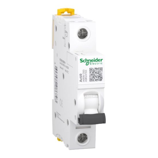 Picture of Miniature circuit breaker (MCB), Acti9 iK60N, 1P, 63A, C curve, 6000A (IEC/EN 60898-1)