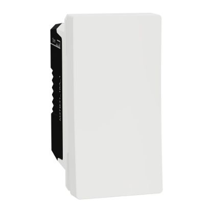 Picture of Switch, Miluz E, 1 Way, 10AX, 250V, 1 Module, White