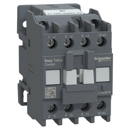 Picture of Contactor,Easy TeSys Control,LC1E,3P(3NO),AC-3,<=440V,9A,220V AC coil,50/60Hz,1NO auxiliary contact