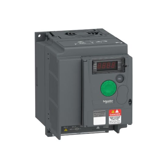 Picture of variable speed drive, Easy Altivar 310, 2.2kW, 3hp, 380 to 460V, 3 phase, without filter